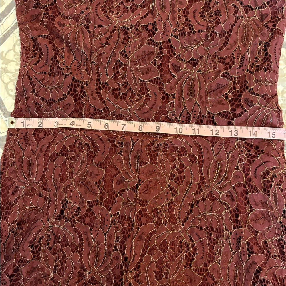 Charlotte Russe  Burgundy A-line Romper - Picture 10 of 12